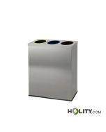 Cestino raccolta differenziata interni in acciaio inox h957_56