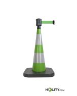 Cono di segnalazione con cinghia retrattile h972_128