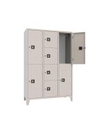 Armadio spogliatoio con 2 ante sovrapposte e 4 casellari h976_22