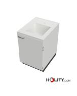 Lavabo da laboratorio in polipropilene 600x750x900 mm h998_01