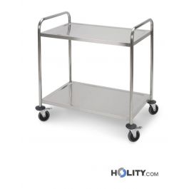 Carrello Biancheria In Acciaio Inox Bimiti - Pieghevole Con Ruote, Portata 100kg - Foto 4