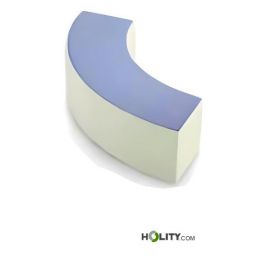 Panca morbida curva per asilo h681_55
