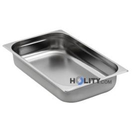 Vogue Teglia Gastronorm In Acciaio Inox | Profondità 20 Mm | Capienza 3 Litri | 1/4 GN | Adatta A Forno E Buffet
