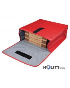Borsa Termica Per Alimenti PAMINGO - Impermeabile E Isolata Per Picnic, Torte E Pizza - Grande 40x40x22 Cm In Blu