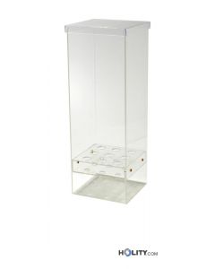 Portaconi Gelato Da Parete | In Plexiglass | Per 12 Coni | Altezza 50 Cm | Per Gelaterie E Bar - Foto 6