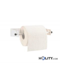 Portarotolo Da Cucina In Acciaio Inox - Per Piano Di Lavoro, Alto 33,5 Cm, Design Semplice E Funzionale