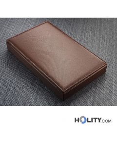 SECURIT Portaconto Luxe - In Legno E Pelle, Per Bar, Ristoranti, Caffè - Foto 12