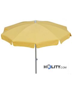 MISSBRELLA Ombrellone Da Giardino A LED Con Pannello Solare, 2.3m, In Acciaio, Per Esterni, Piscina E Terrazzo - Giallo