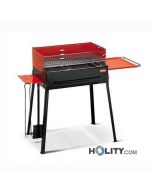 Barbecue a carbonella con piani di appoggio h17012