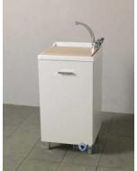 Lavatoio con vasca in resina e nobilitato h15610