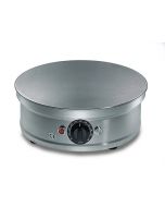 Crepiere elettrica liscia tonda in acciaio inox h19011