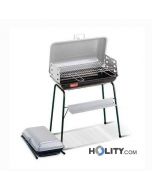 Barbecue a carbonella richiudibile a valigetta h17008