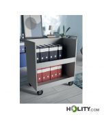 Carrello Per Archivio Safco Onyx - 2 Cassetti Per Cartelle, Acciaio, Con Ruote Girevoli - Foto 10