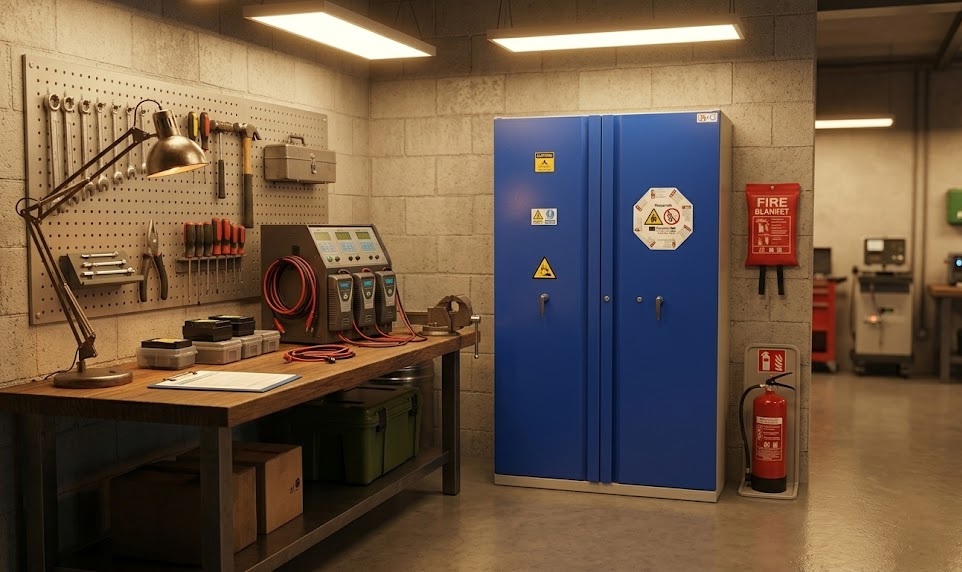 Armadi per batterie al litio: come scegliere un modello sicuro e conforme per hotel e strutture ricettive