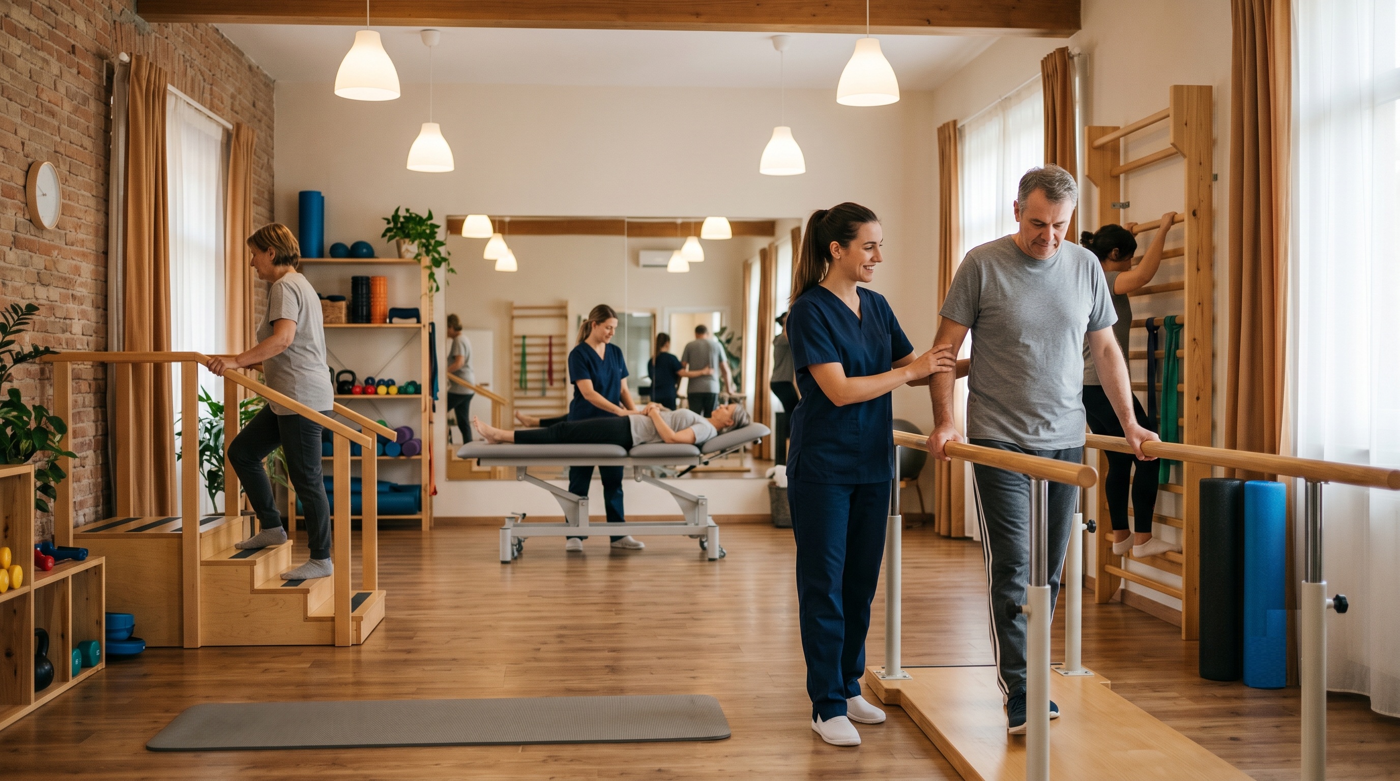 Allestimento palestra riabilitativa: attrezzature e organizzazione degli spazi