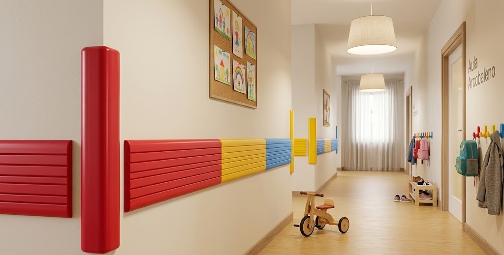 Paraspigoli e paracolpi per scuole e asili: guida completa alla scelta