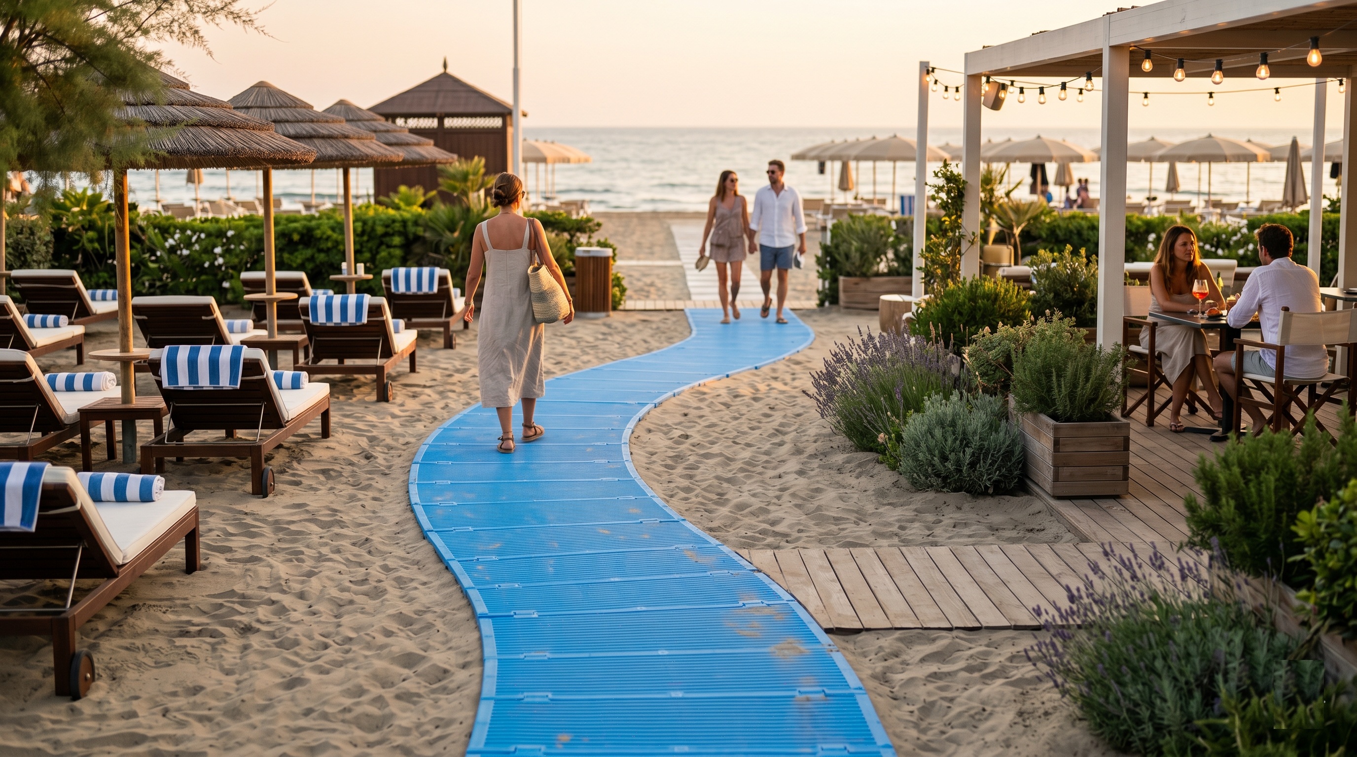 Passerelle antiscivolo per spiaggia: sicurezza e comfort per clienti e turisti