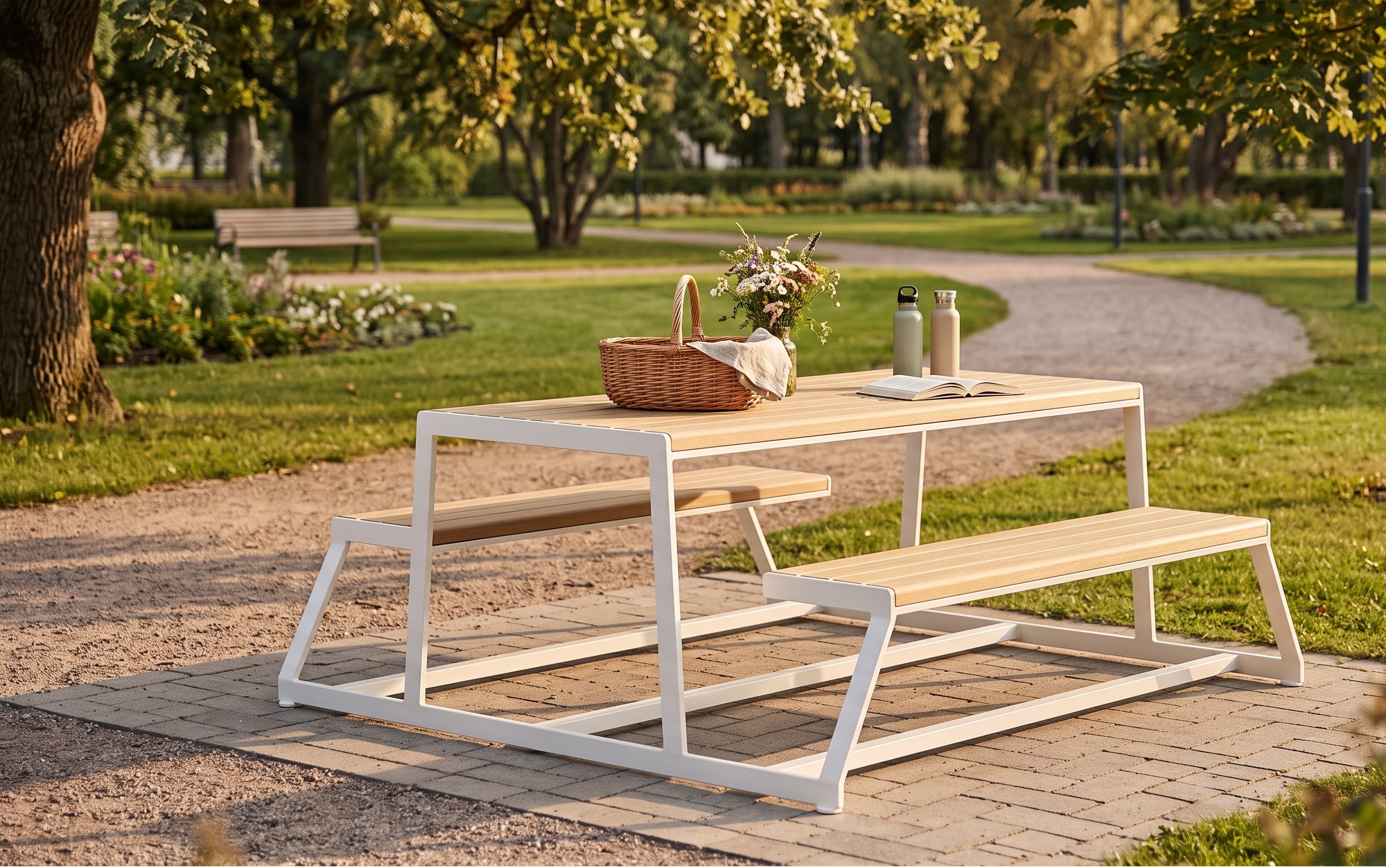 Tavoli da picnic per comuni: criteri di scelta per aree verdi e spazi urbani