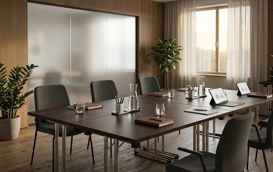 Tavoli da conferenza: come scegliere dimensioni, forma e configurazione per ogni tipo di meeting