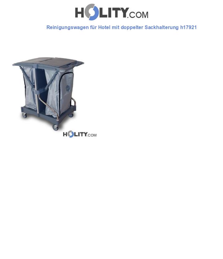 Carrello pulizia con doppio supporto sacco h17921