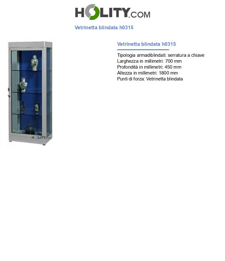 Vetrinetta blindata h0315