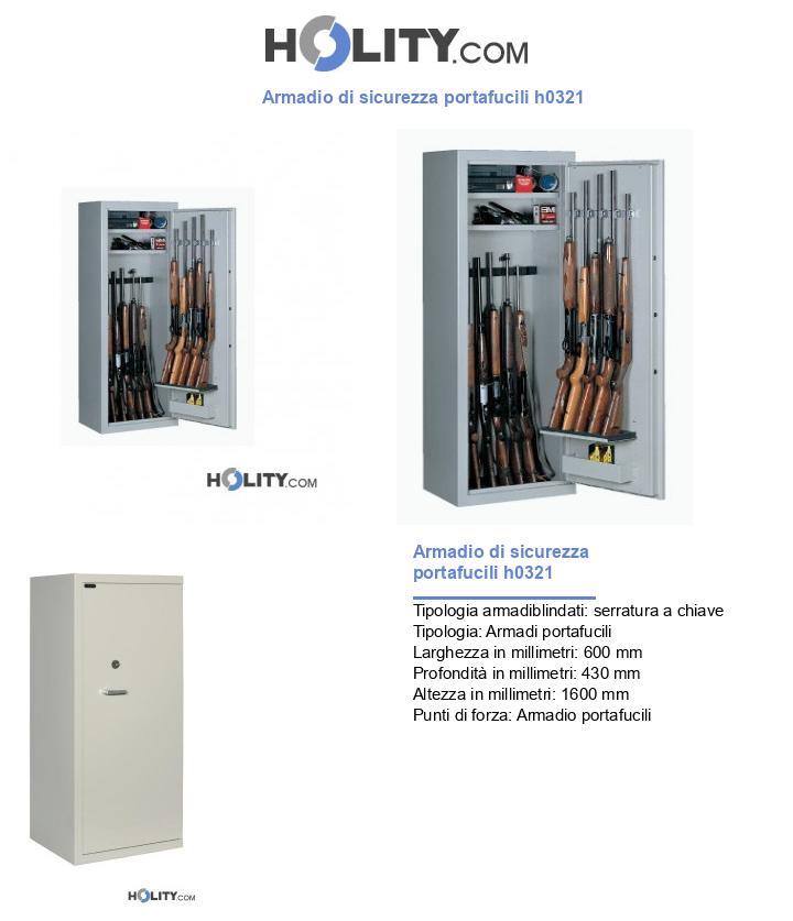 Armadio di sicurezza portafucili h0321