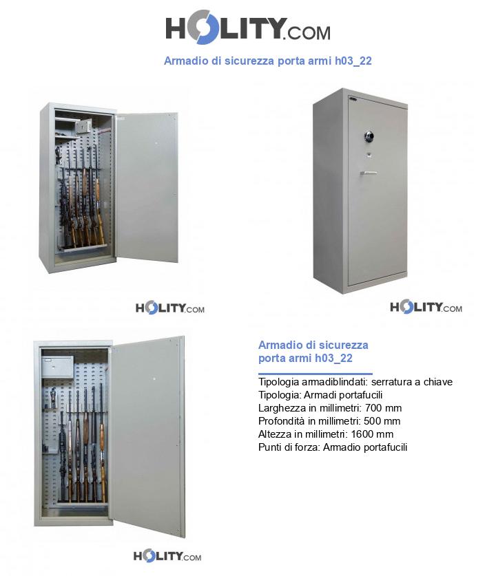 Armadio di sicurezza porta armi h03_22