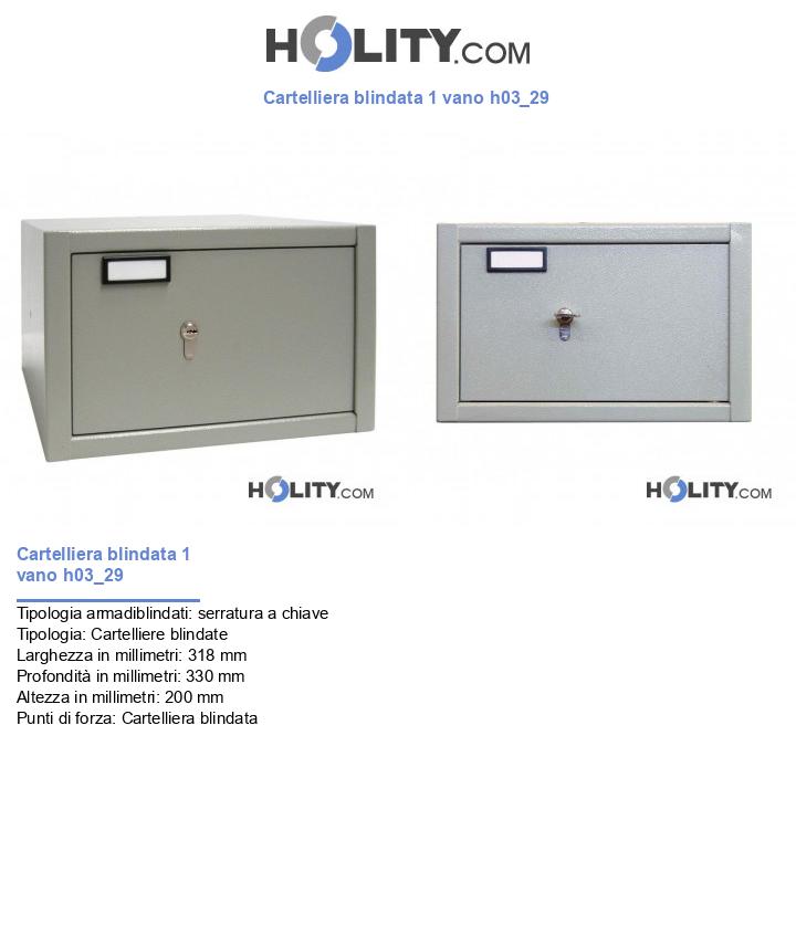 Cartelliera blindata 1 vano h03_29