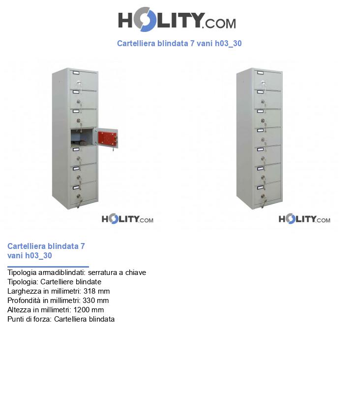 Cartelliera blindata 7 vani h03_30