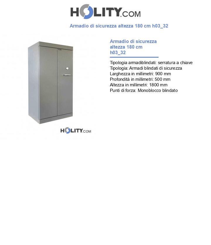 Armadio di sicurezza altezza 180 cm h03_32