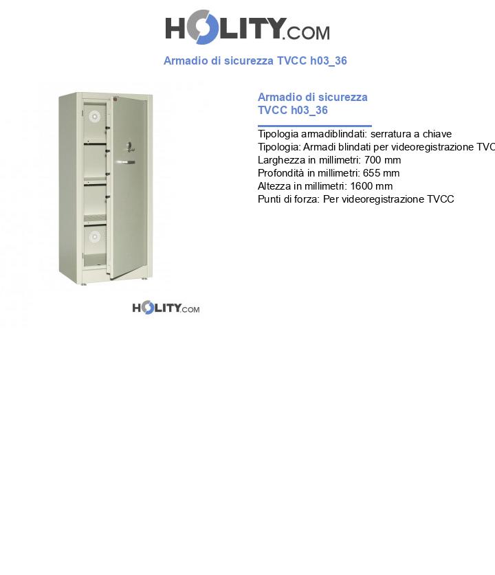 Armadio di sicurezza TVCC h03_36