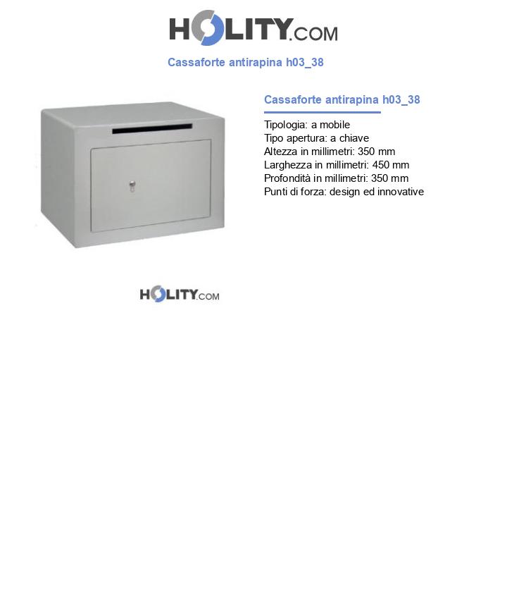 Cassaforte antirapina h03_38
