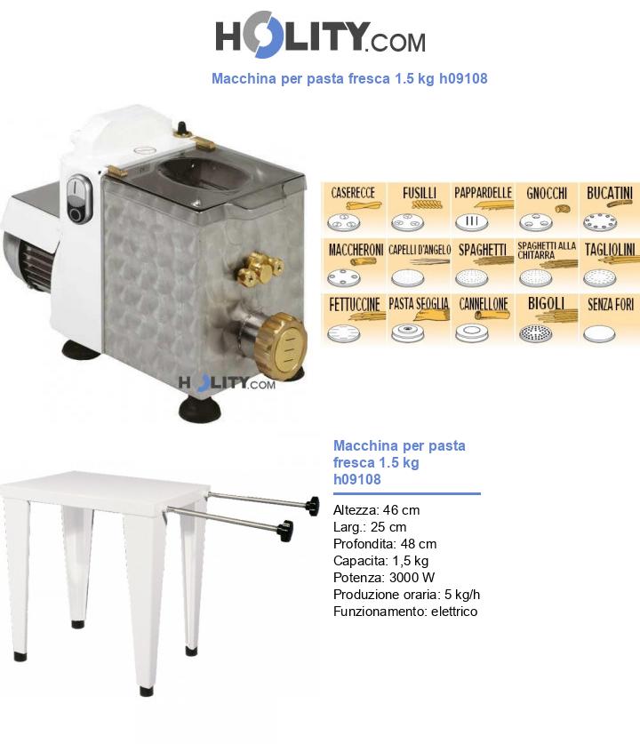 Macchina per pasta fresca 1.5 kg h09108