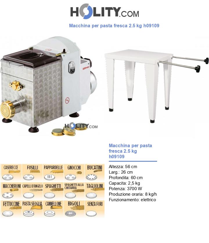 Macchina per pasta fresca 2.5 kg h09109