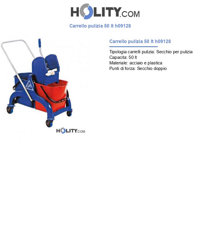 Carrello pulizia 50 lt h09128