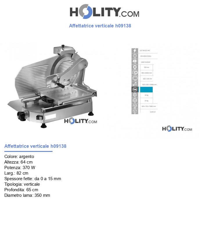 Affettatrice verticale h09138