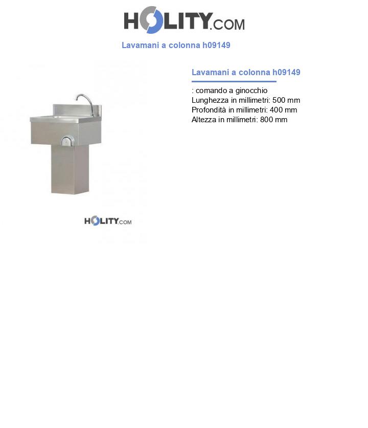Lavamani a colonna h09149