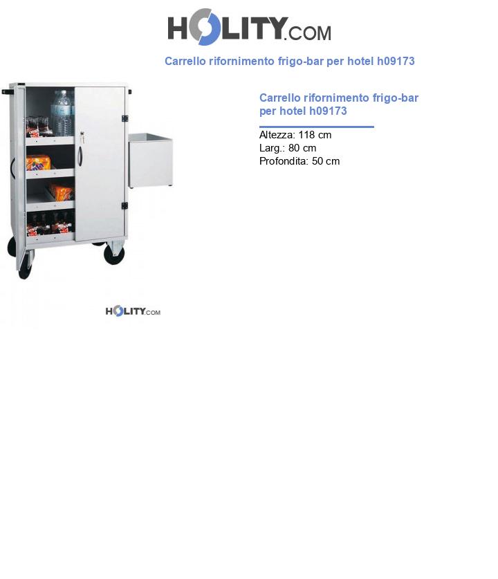 Carrello rifornimento frigo-bar per hotel h09173