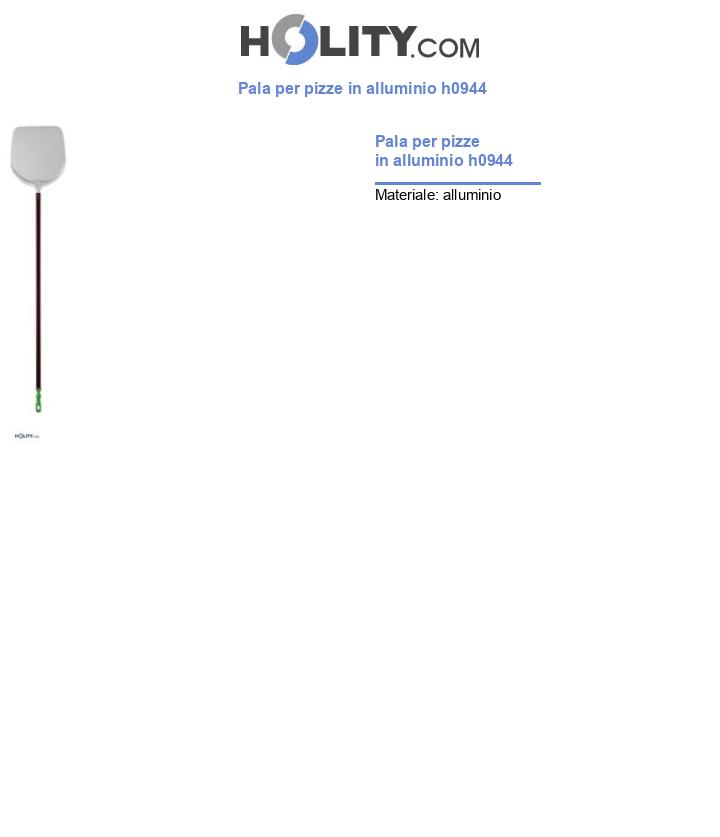 Pala per pizze in alluminio h0944