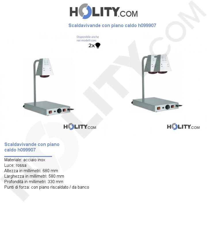 Scaldavivande con piano caldo h099907