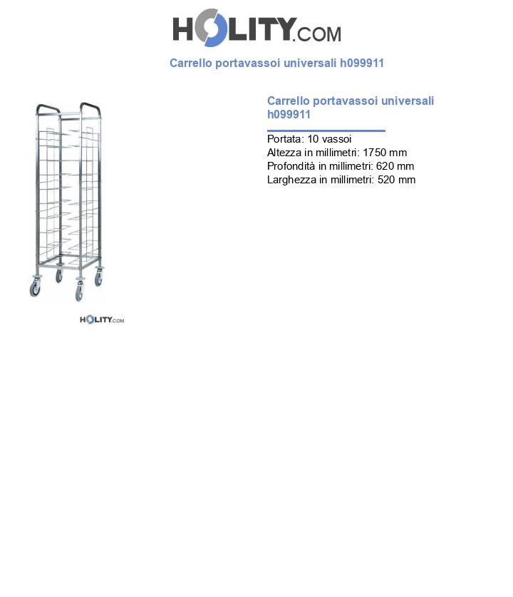 Carrello portavassoi universali h099911