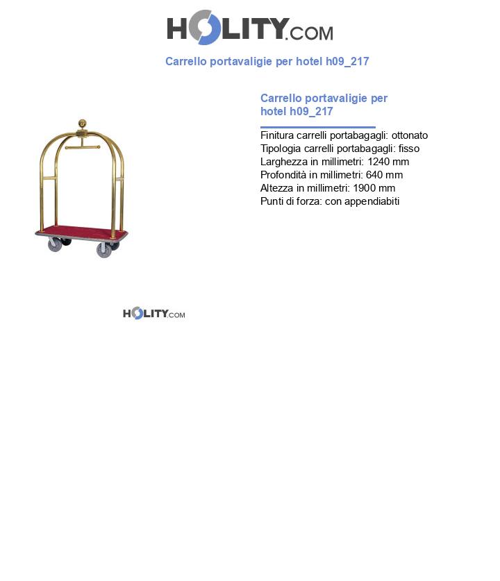 Carrello portavaligie per hotel h09_217