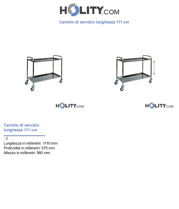 Carrello di servizio lunghezza 111 cm h09_256