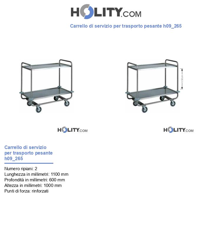 Carrello di servizio per trasporto pesante h09_265