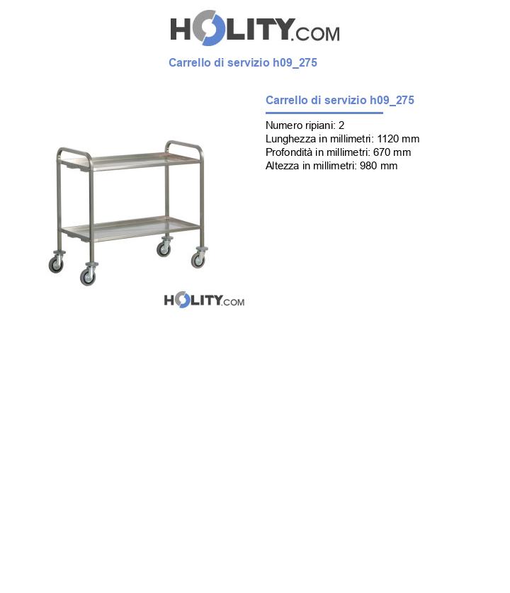 Carrello di servizio h09_275
