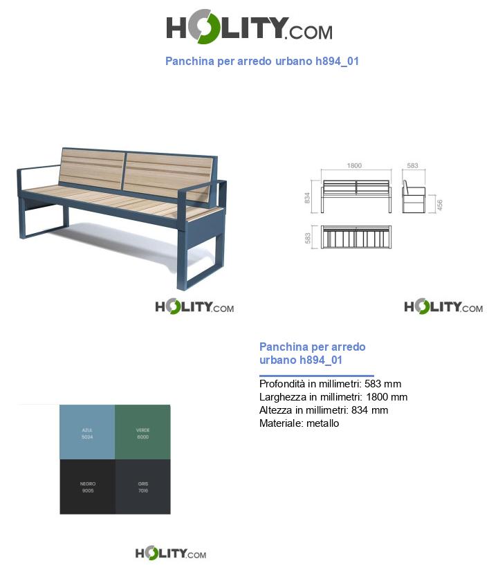 Panchina per arredo urbano h894_01