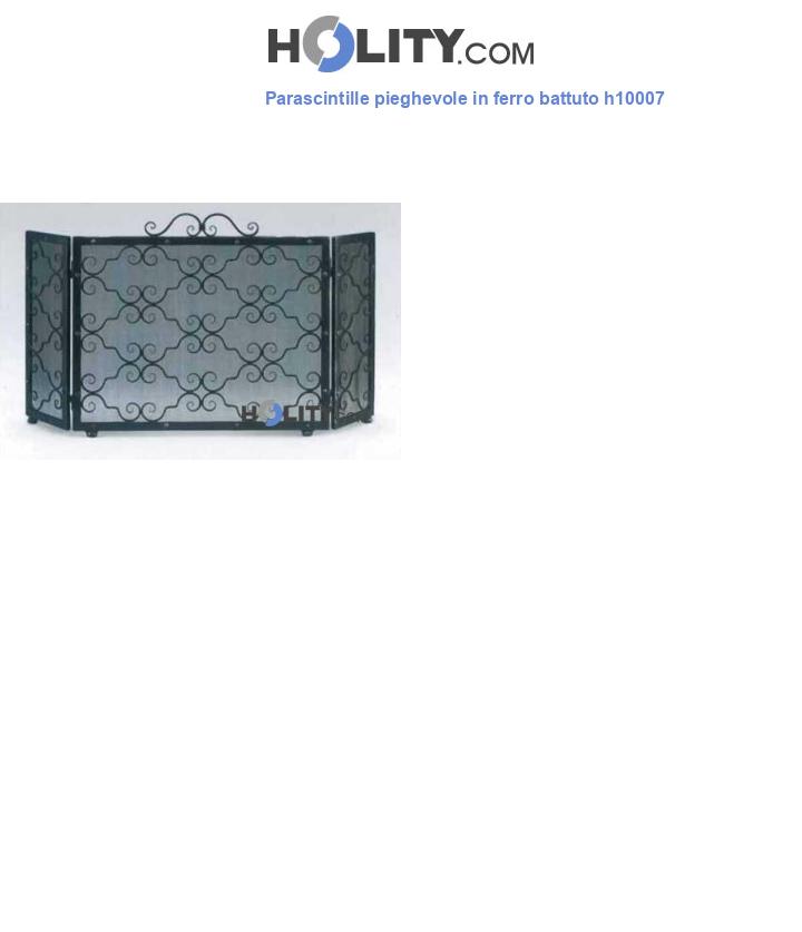 Parascintille pieghevole in ferro battuto h10007