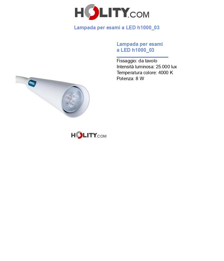 Lampada per esami a LED h1000_03