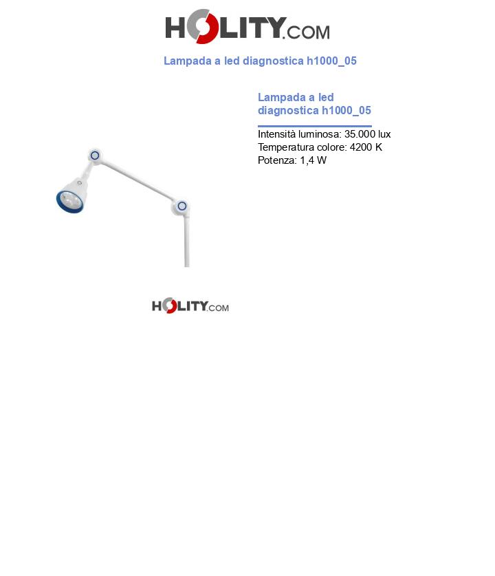 Lampada a led diagnostica h1000_05