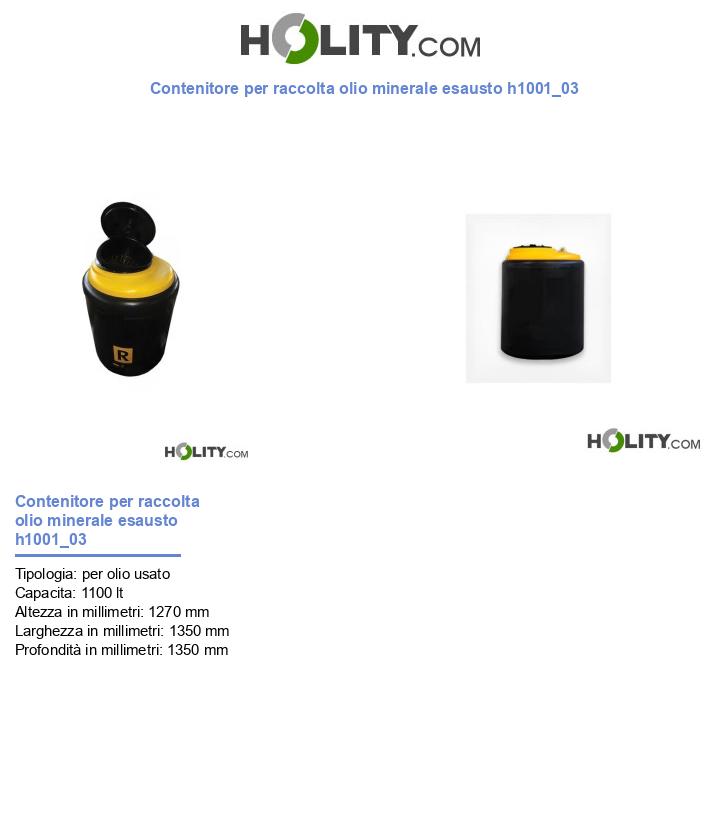 Contenitore per raccolta olio minerale esausto h1001_03
